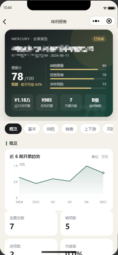 报告详情页